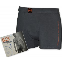 Bokserki C+3 PREMIUM UNDERWEAR SZARE