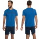 Piżama męska Henderson Crop - Niebieski T-shirt i Szorty, 100% Bawełna