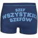 Bokserki C+3 – granatowe, z napisem "Szef wszystkich szefów"