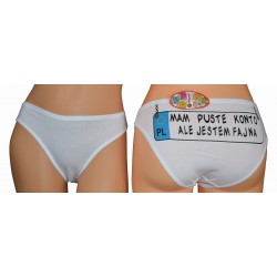 Figi "MAM PUSTE KONTO ALE..."  rozm M