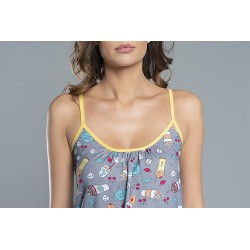 Koszula ITALIAN FASHION  Mocca koszula żółta wąs ram.