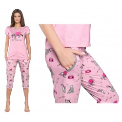 Piżama ITALIAN FASHION LALIMA RÓŻ