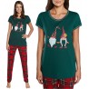 Piżama ITALIAN FASHION Santa kr.dł. zieleń Piżama ITALIAN FASHION Santa kr.dł. zieleń