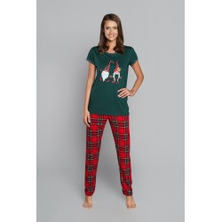 Piżama ITALIAN FASHION Santa kr.dł. zieleń