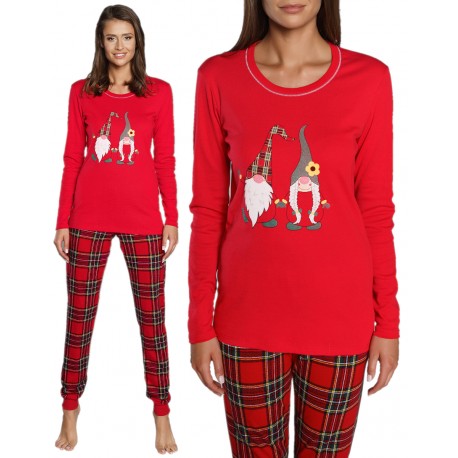 Piżama ITALIAN FASHION Santa dł.dł. czerwona Piżama ITALIAN FASHION Santa dł.dł. czerwona