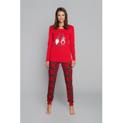 Piżama ITALIAN FASHION Santa dł.dł. czerwona