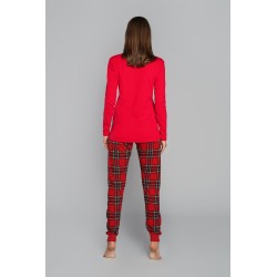Piżama ITALIAN FASHION Santa dł.dł. czerwona
