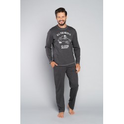 Piżama Męska Italian Fashion Leopold dł.dł.
