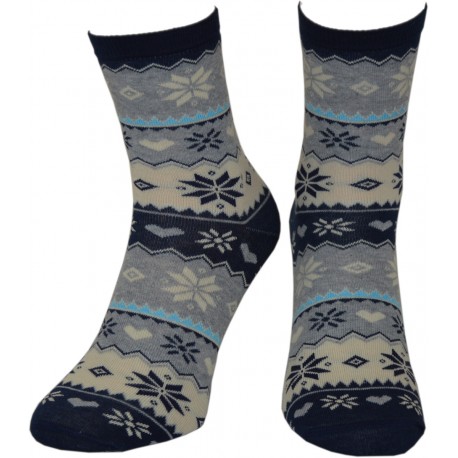 Skarpety Świąteczne Norweski Wzór roz 37-41