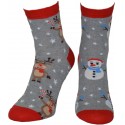 Skarpety Świąteczne Renifer/Bałwanek roz 37-41