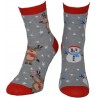 Skarpety Świąteczne Renifer/Bałwanek roz 37-41