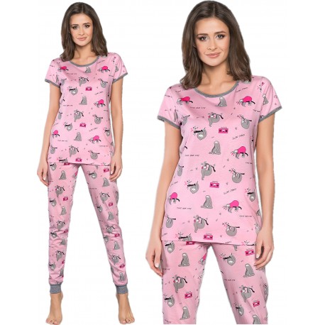 Piżama ITALIAN FASHION Orso róż kr.dł.