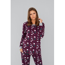Piżama ITALIAN FASHION AVA Burgund