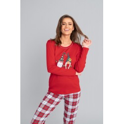 Piżama ITALIAN FASHION Mossi czerwona