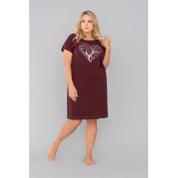 KOSZULA NOCNA ITALIAN FASHION Hosta Bordo