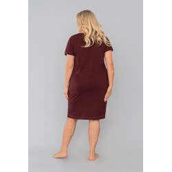 KOSZULA NOCNA ITALIAN FASHION Hosta Bordo