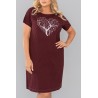 KOSZULA NOCNA ITALIAN FASHION Hosta Bordo