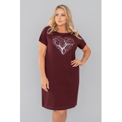 KOSZULA NOCNA ITALIAN FASHION Hosta Bordo