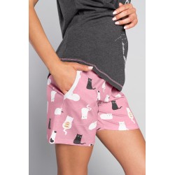 Piżama ITALIAN FASHION LUNA kr.kr. c. mel.