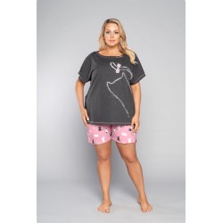 Piżama ITALIAN FASHION LUNA kr.kr. c. mel.
