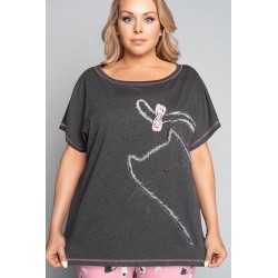 Piżama ITALIAN FASHION LUNA kr.kr. c. mel.