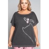 Piżama ITALIAN FASHION LUNA kr.kr. c. mel.