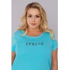 Piżama ITALIAN FASHION PIKO kr.dł. turkus