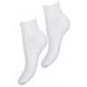 Skarpety damskie Milena Białe Ażurowe r. 37-41