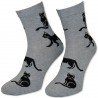Skarpety damskie Koteczki szare r. 37-41