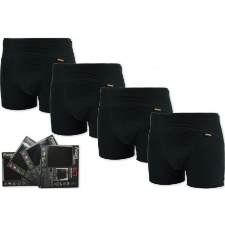 BOKSERKI PREMIUM C+3 Black Czarne 4 Sztuki BOKSERKI PREMIUM C+3 Black Czarne 4 Sztuki