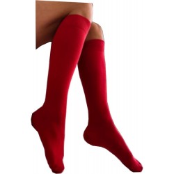 MILENA CZERWONE GŁADKIE PODKOLANÓWKI Damskie 37-41
