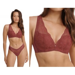 Biustonosz Genesis: Koronkowa Elegancja w Kolorze Bordo 40989-93X