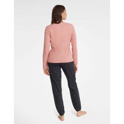 Piżama Henderson GLAM w Różu i Szarości 40936-39X