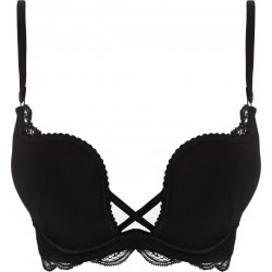 Biustonosz Henderson DELIS Push-Up | Podkreśl swój urok Czarny 36121-82X