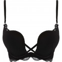 Biustonosz Henderson DELIS Push-Up | Podkreśl swój urok Czarny 36121-82X