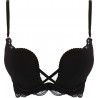 Biustonosz Henderson DELIS Push-Up | Podkreśl swój urok Czarny 36121-82X