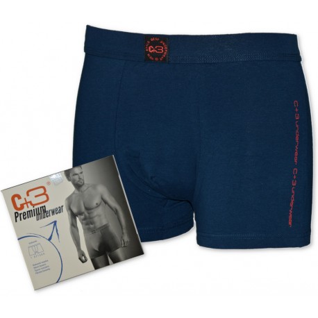 Bokserki C+3 PREMIUM UNDERWEAR GRANAT Bokserki C+3 PREMIUM UNDERWEAR GRANAT