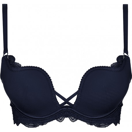 Biustonosz Henderson DELIS Push-Up Podkreśl swój urok Granat 36121-59X Biustonosz Henderson DELIS Push-Up Podkreśl swój urok Granat 36121-59X