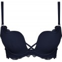 Biustonosz Henderson DELIS Push-Up Podkreśl swój urok Granat 36121-59X