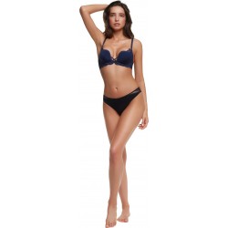 Biustonosz Henderson DELIS Push-Up Podkreśl swój urok Granat 36121-59X