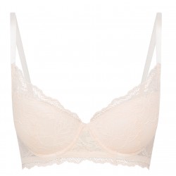 Koronkowy biustonosz push-up Henderson Audrey w pastelowym różu