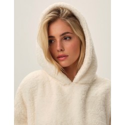 Bluza Pluszowa Henderson Fune Oversize Kremowa Długa i Ciepła