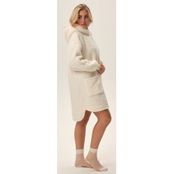 Bluza Pluszowa Henderson Fune Oversize Kremowa Długa i Ciepła