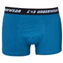 Bokserki męskie C+3 – ciemny turkus, szeroka guma C+3