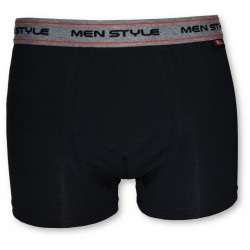 Bokserki męskie C+3 VBE-363 – „MEN STYLE”, czarne