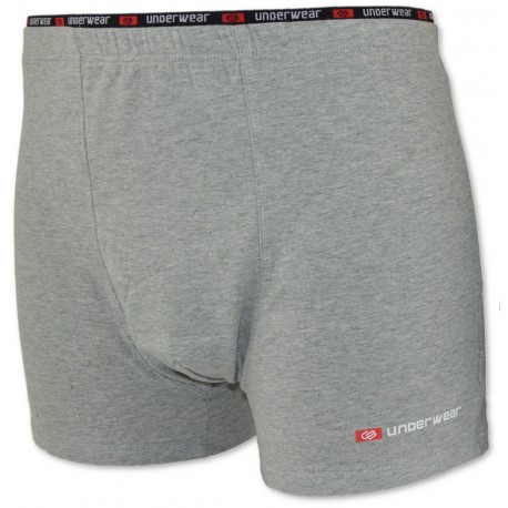 Bokserki męskie C+3 VBE-672 – „UNDERWEAR”, szary melanż Bokserki męskie C+3 VBE-672 – „UNDERWEAR”, szary melanż