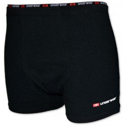 Bokserki męskie C+3 VBE-672 – „UNDERWEAR”, czarne