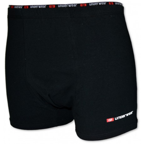 Bokserki męskie C+3 VBE-672 – „UNDERWEAR”, czarne