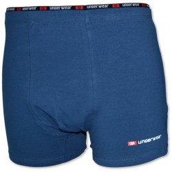 Bokserki męskie C+3 VBE-672 – „UNDERWEAR”, granatowe