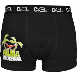Bokserki Męskie C+3 Funny Palma Mi Odbija VBE-723 Czarne